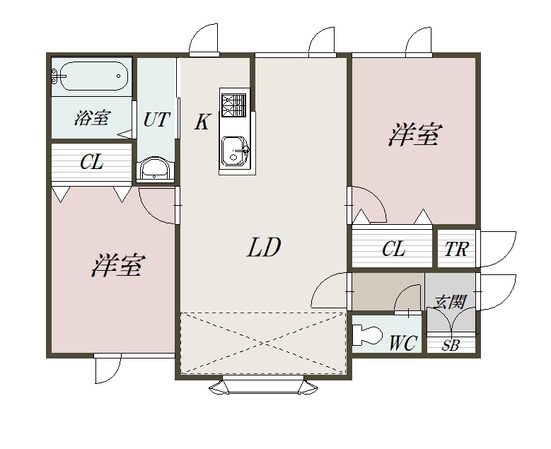 ラポールⅤ２０１間取図
