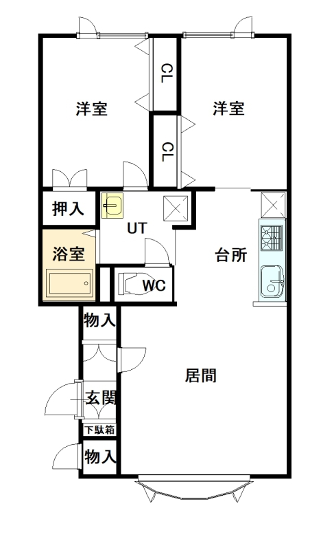 ドルフィン２０２間取図