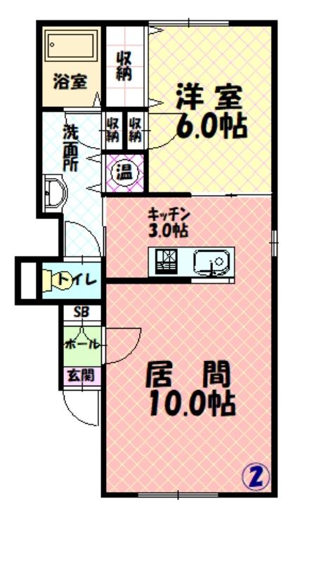 Ａｉｒｙ１０２間取図