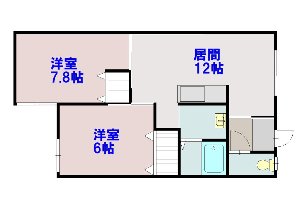 ハーティ２３Ａ202間取図
