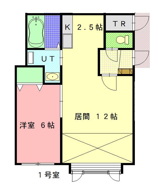 ヴィードⅠ２０１間取図