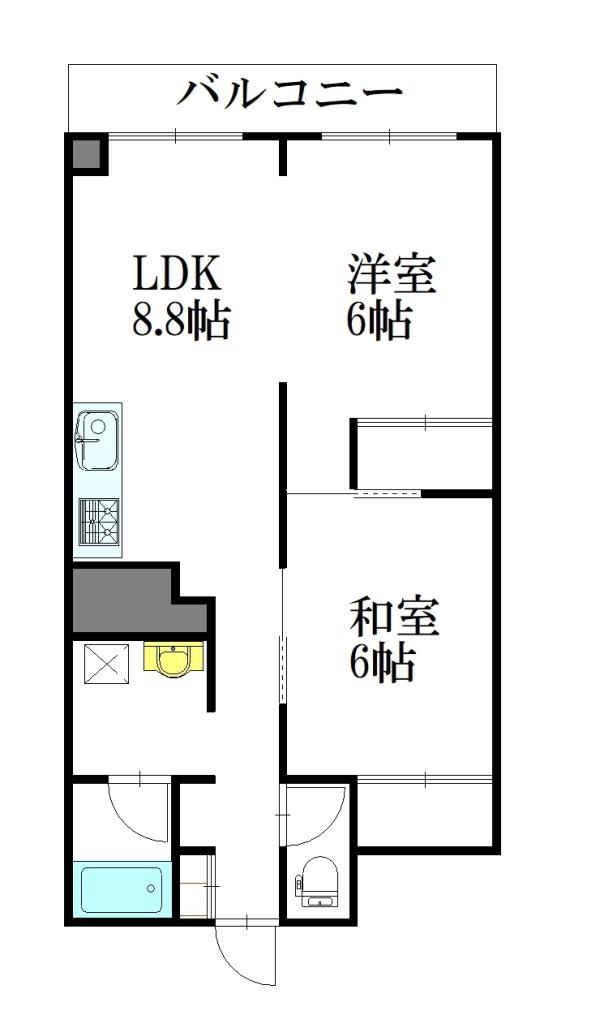 第一五条ビルマンション４４間取図