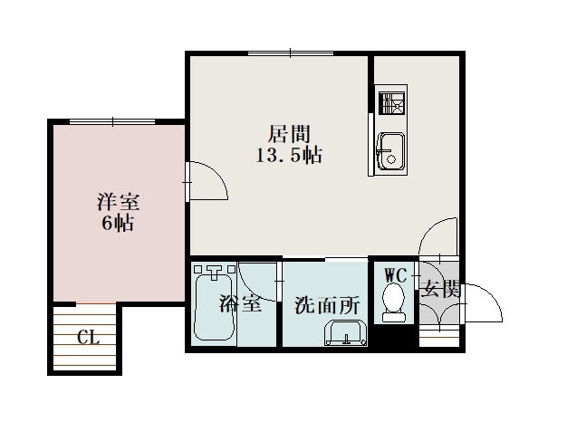 ラポールＡ１０５間取図