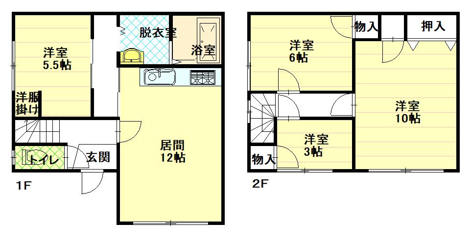 永山８条９丁目借家－間取図