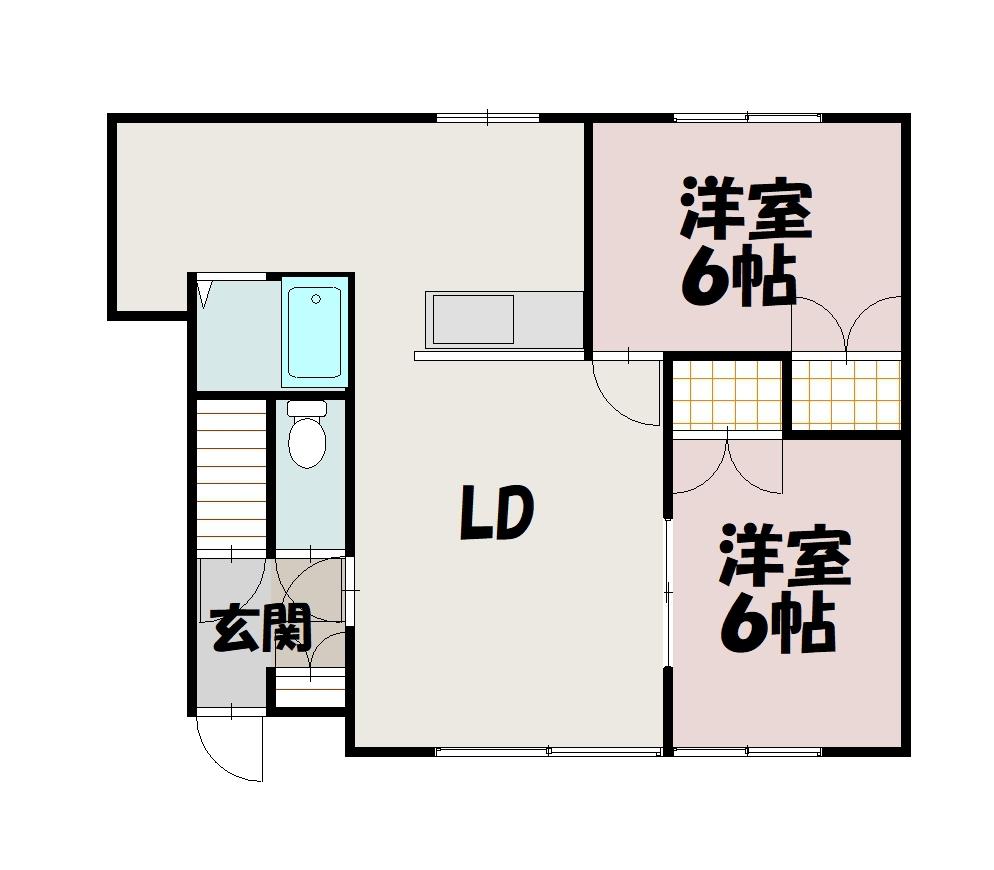 ピースフルハイツ102間取図