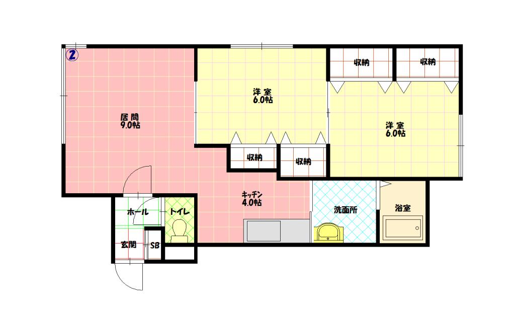 チェリー8.3102間取図