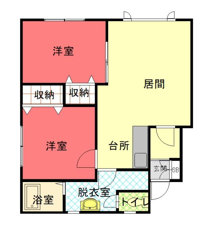 ナナカマドコーポⅡ２０２間取図