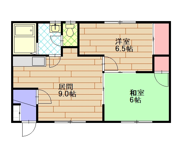 コーポリューエイB間取図