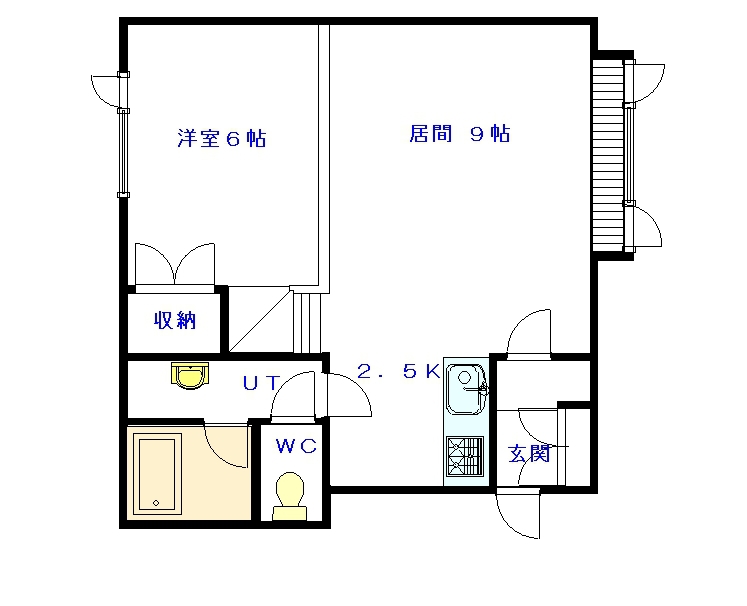 Ｐｒｅｓｉｄｅｎｔ　Ｅ棟２０２間取図