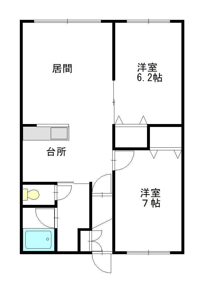 サンセットＮ１．１４Ｃ１０１間取図