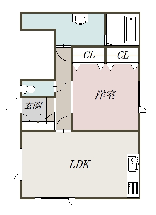 サニーフラット２０１間取図