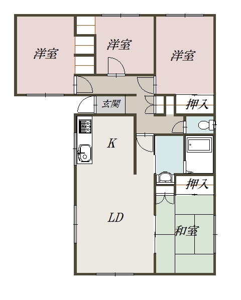ガーベラ千鳥町2F間取図