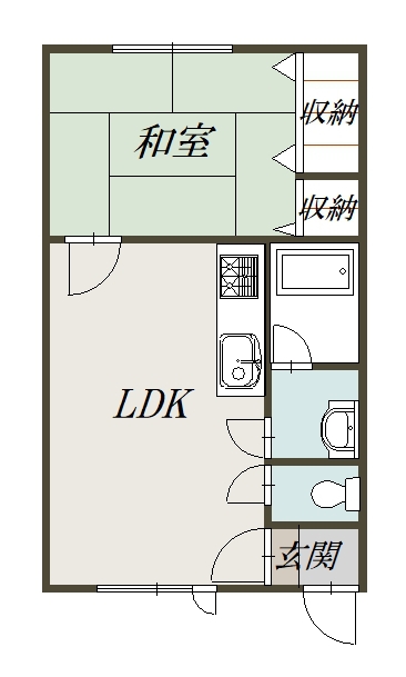 コーポロジュマン２０１間取図