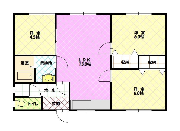 東光１２－７平屋８zzz間取図
