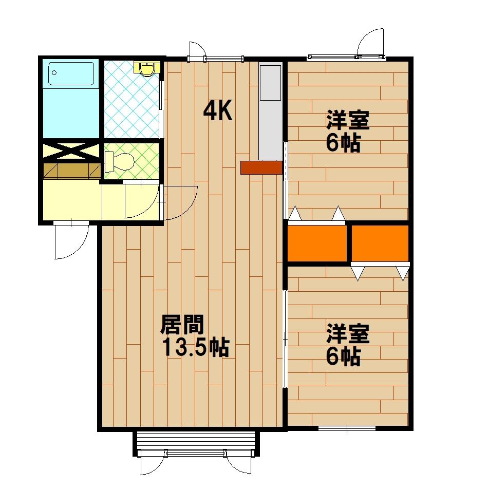 Ｋヴィレッジ１．ＳＴ１０２間取図