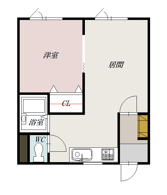 コーポ華みずき３０５間取図