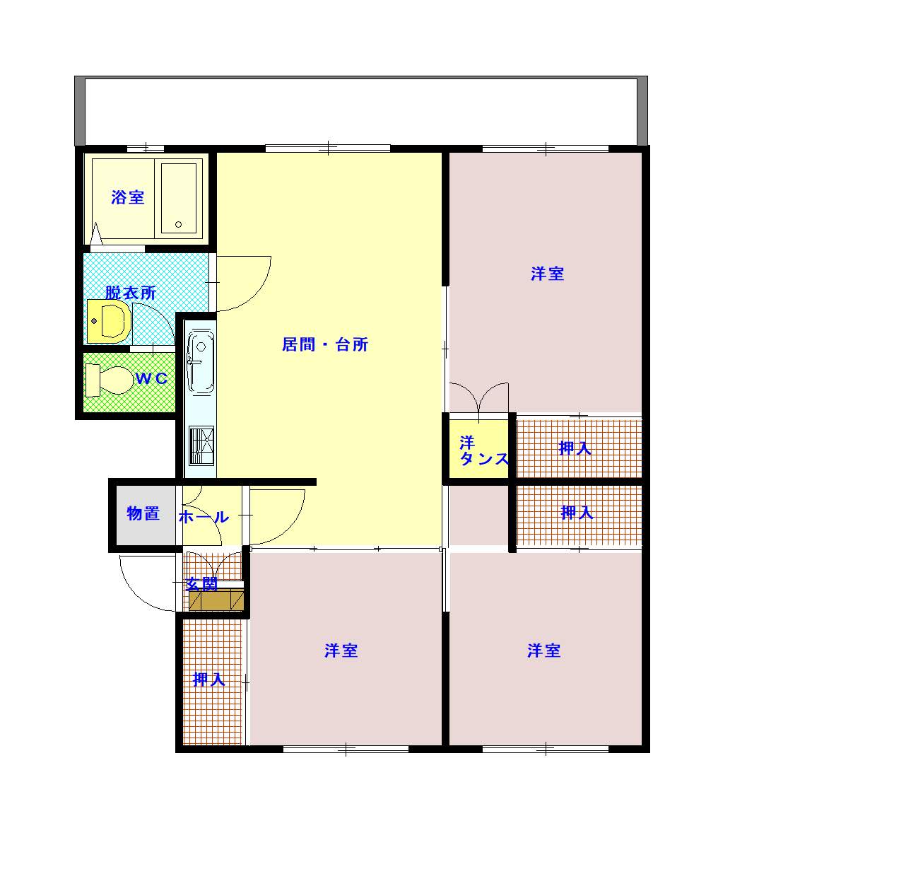 ツインクル春光B42間取図