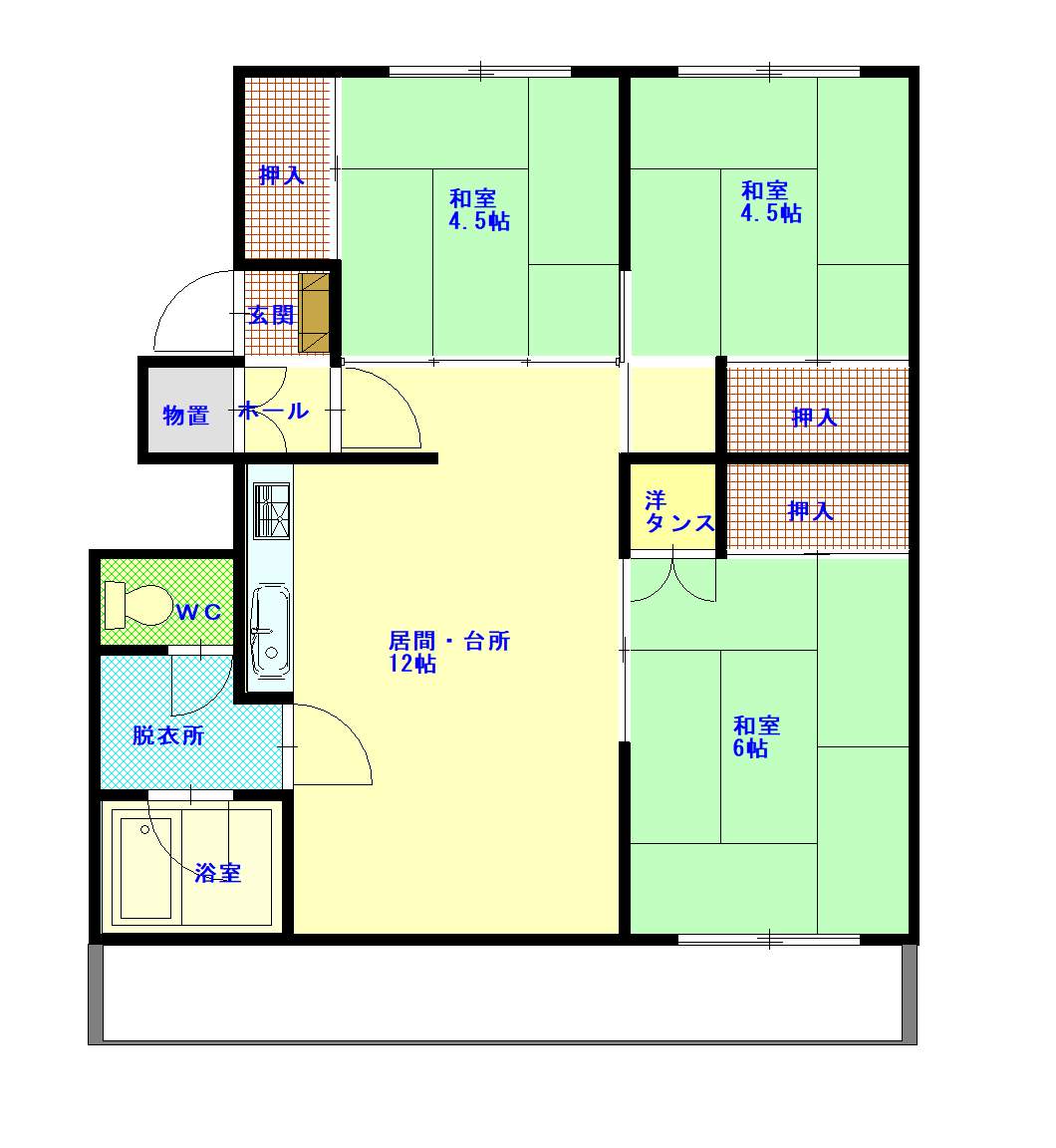 ツインクル春光B11間取図