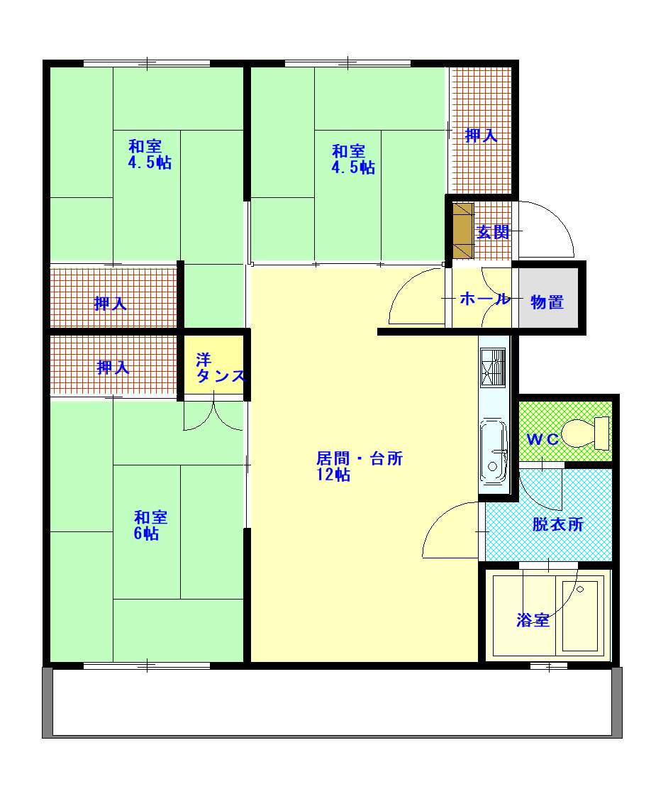 ツインクル春光A12間取図