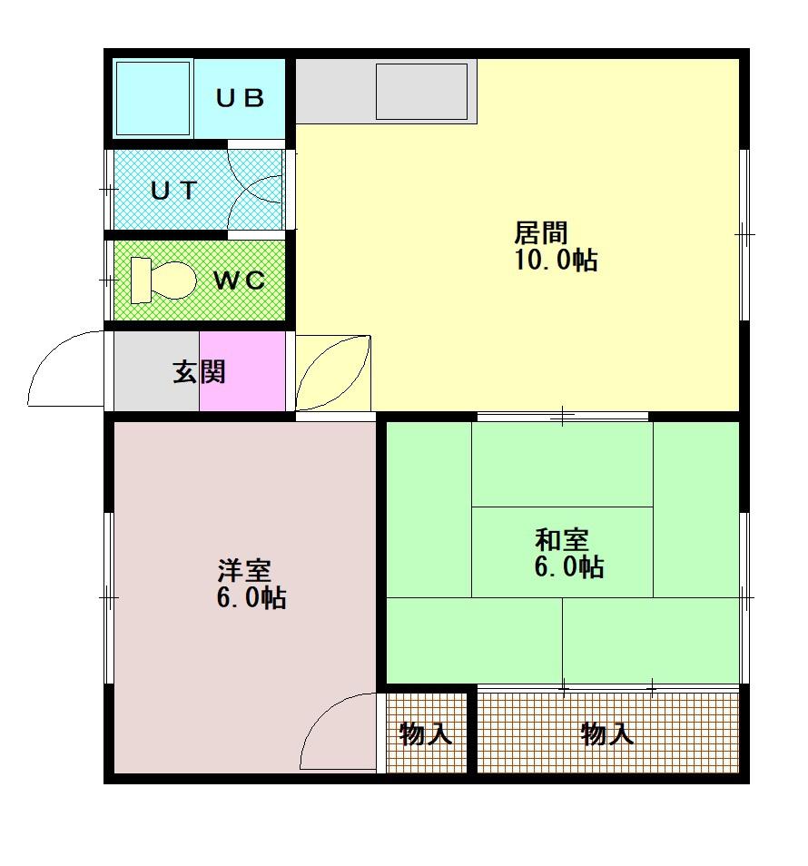 タチバナマンションＡ棟２０１間取図