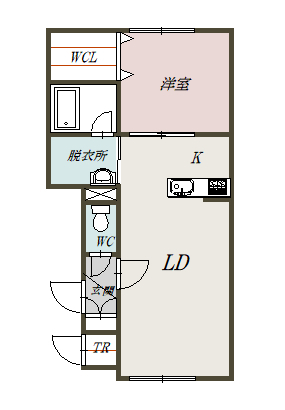 CIRCLEⅢ102間取図