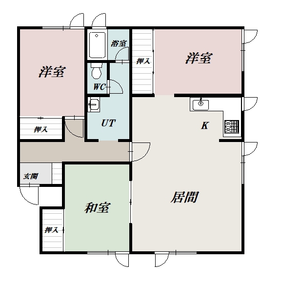 ガーベラ交差点南101間取図