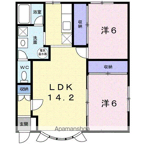 ＰＡＲＫ喜多川Ａ201間取図