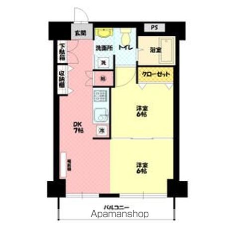 シャンノール平和通504間取図