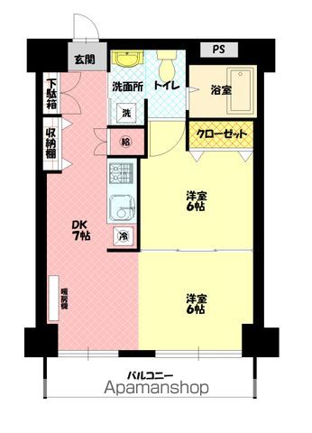 シャンノール平和通604間取図