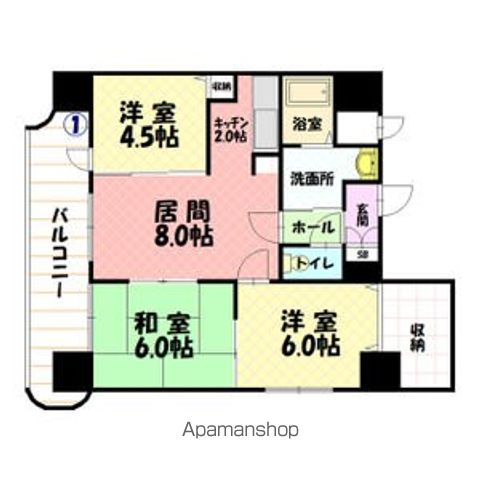 ノルテ1条通901間取図