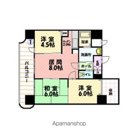 ノルテ1条通601間取図