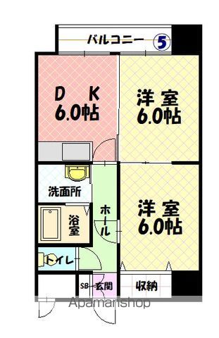 ノルテ1条通605間取図