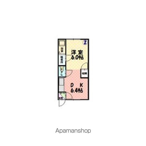 マンションつるや202間取図