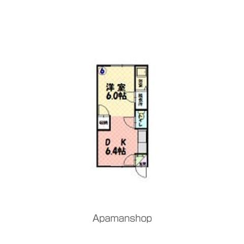 マンションつるや206間取図