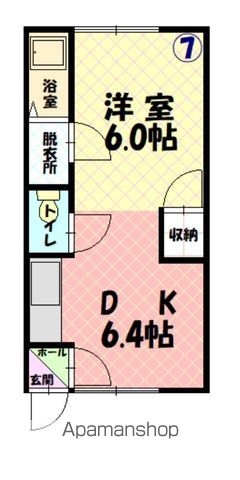 マンションつるや207間取図