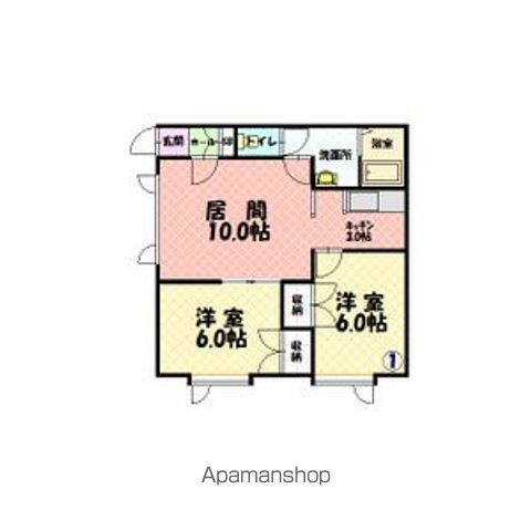 ハイム北欧館Ｂ201間取図