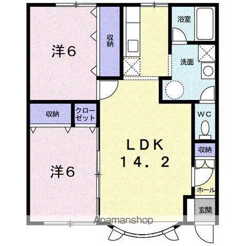 ＰＡＲＫ喜多川Ｃ203間取図