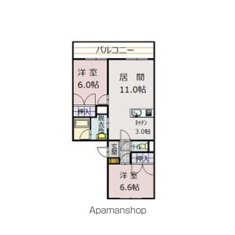 シャンノール２．４102間取図