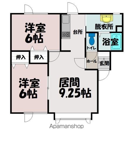 リバティパレス201間取図