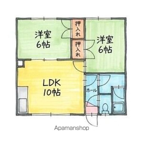 マンションイースト101間取図