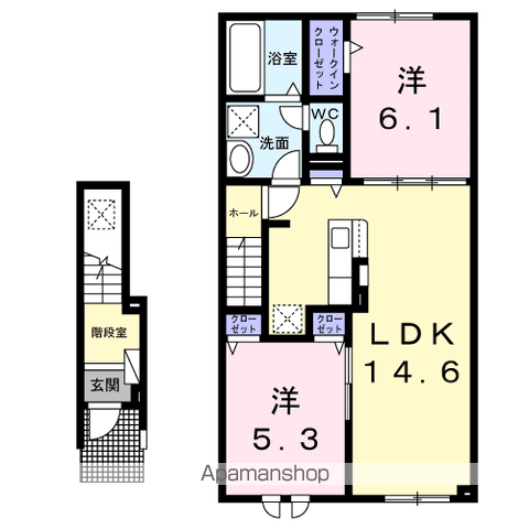パークハイツモア203間取図