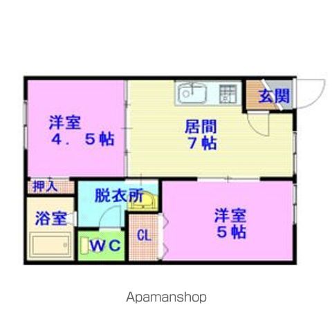 パレスエルシオン２０３間取図