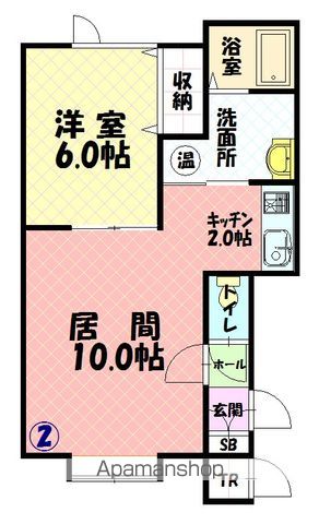 来夢ハイツ川端Ⅰ１０２間取図