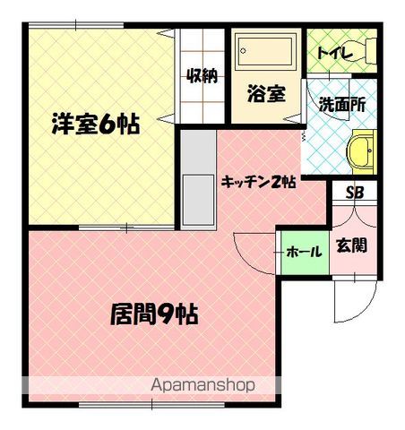 コーポワクワク２０３間取図