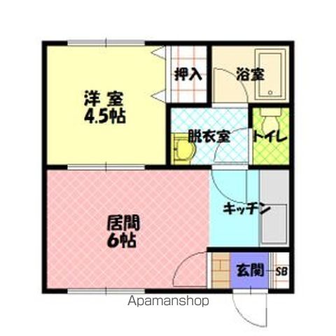 グランデ忠和Ｂ２０２間取図
