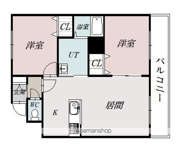 クレストパレス３０５間取図