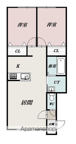 ノースタウン東川203間取図