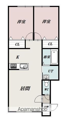 ノースタウン東川103間取図
