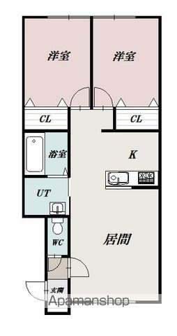 ノースタウン東川202間取図