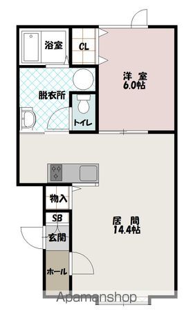 シャルマン１０２間取図